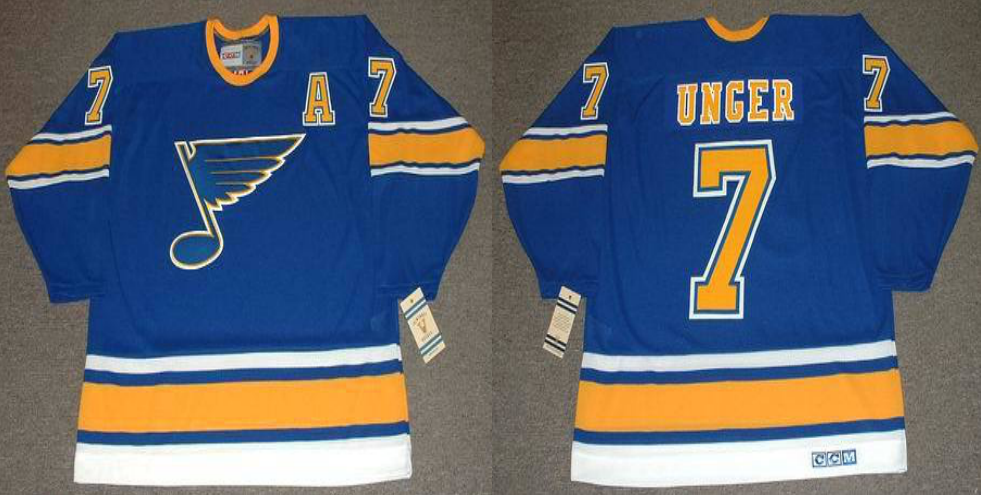 2019 Men St.Louis Blues 7 Unger blue CCM NHL jerseys